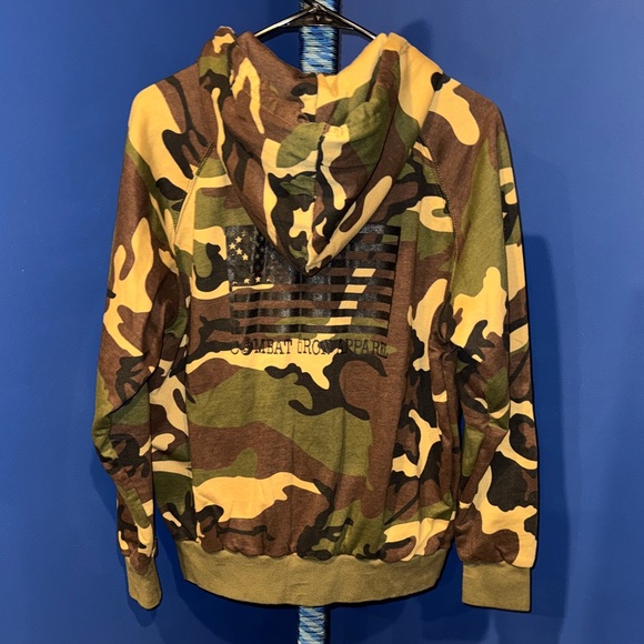 ROTHCO - Camo Thermal Lined Hoodie with Flag Design Size Medium - Picture 3 of 17